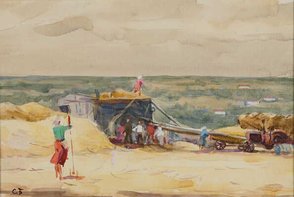 Боим Соломон Самсонович. Молотьба